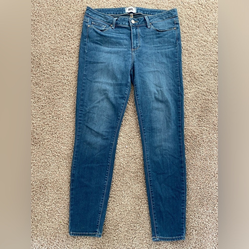 PAIGE Blue Skinny Jeans with Stretch